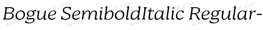 Bogue SemiboldItalic Regular字体转换